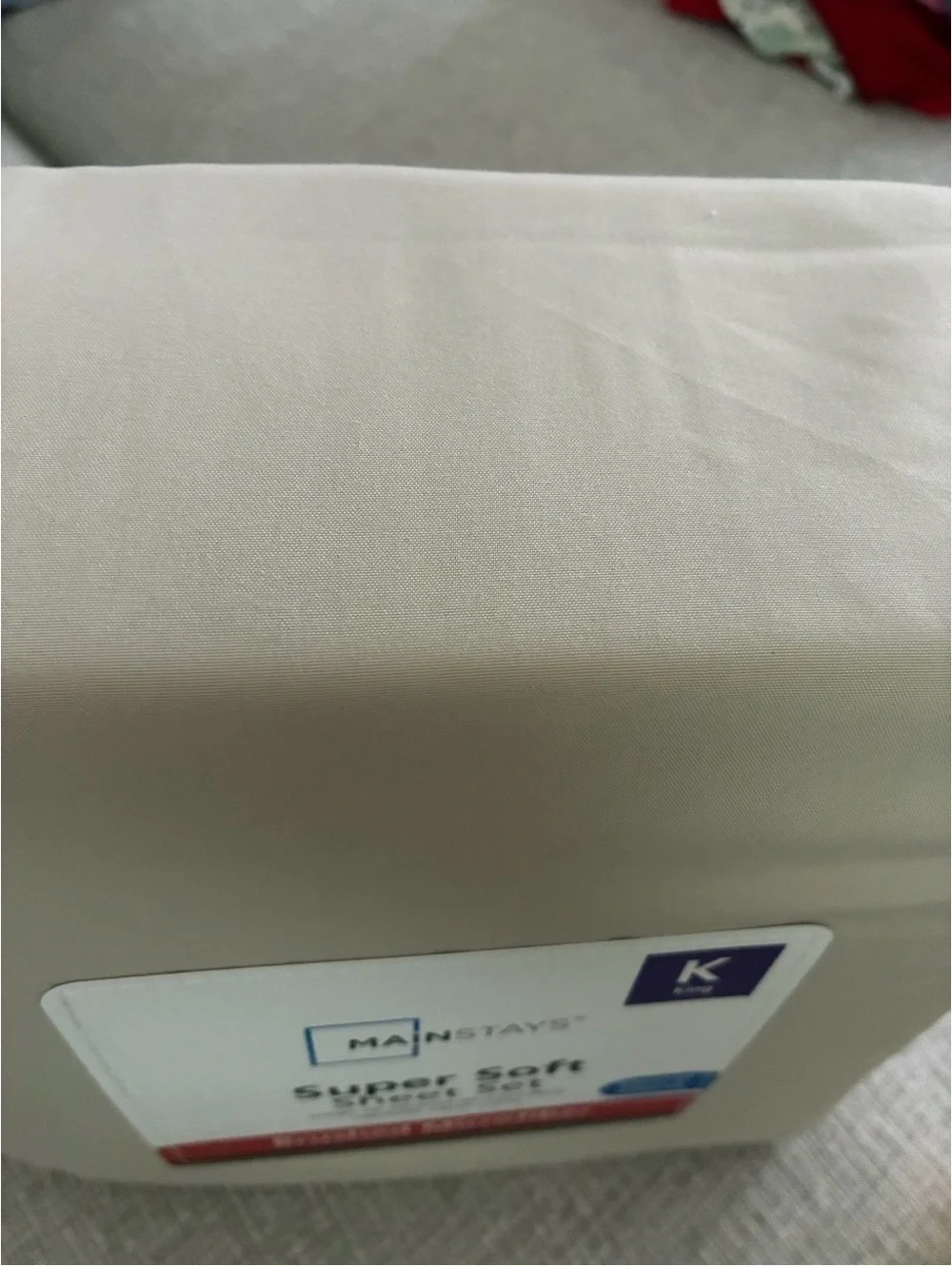 Mainstays King Super Soft Brushed Microfiber Sheet Set - Taupe